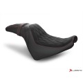 LUIMOTO (Hex-Diamond) Rider Seat Covers for the HARLEY DAVIDSON Fat Bob (2018+)